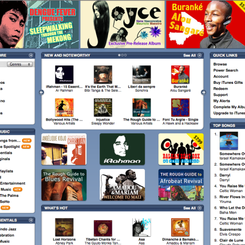 04/21 US: Alou Sangaré featured in iTunes