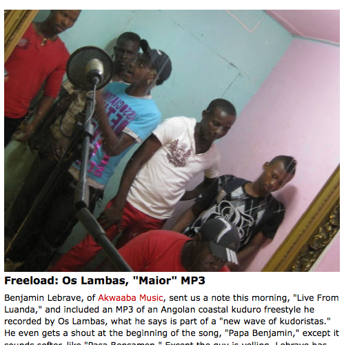05/11 US: Fader features Os Lambas
