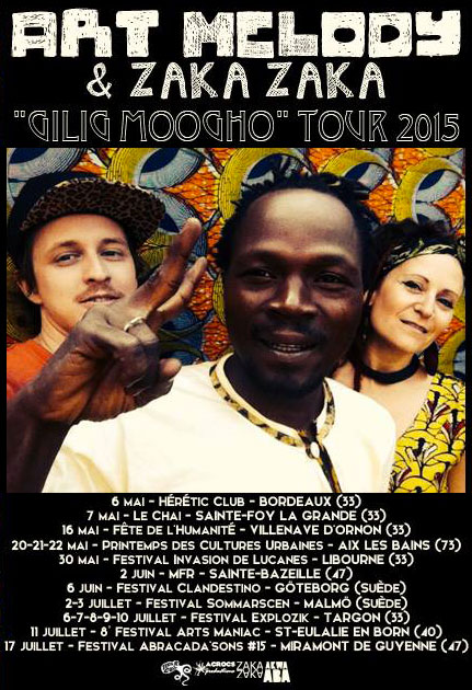 Art Melody – 2015 Tour Dates