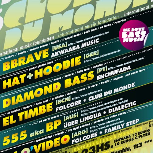 09/26 ES: bbrave with Folcore crew, Diamond Bass, hat+hoodie + more