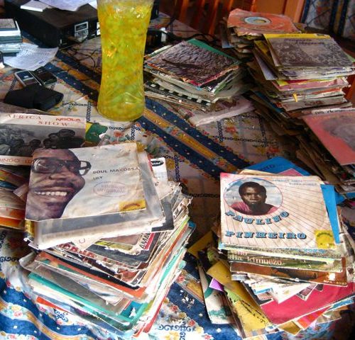 Stacks of Angolan 45s, or what’s left of them…
